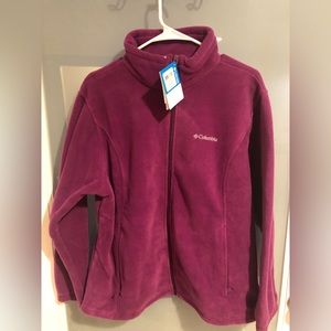 Columbia Mount Cannon Fleece Jacket - full zip - purple Women’s 1X